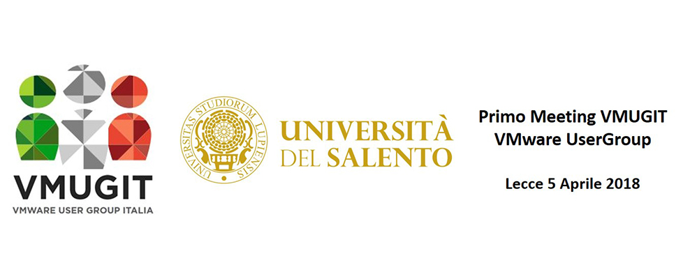 Primo Meeting VMWare – Lecce, 5 Aprile 2018