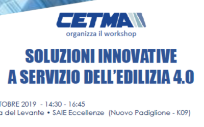 Workshop Soluzioni innovative a servizio dell’edilizia 4.0
