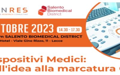 Evento formativo “Dispositivi Medici: dall’idea alla marcatura CE” – Lecce 26/10/2023