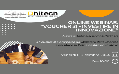 Online Webinar “Voucher 3I – Investire in Innovazione